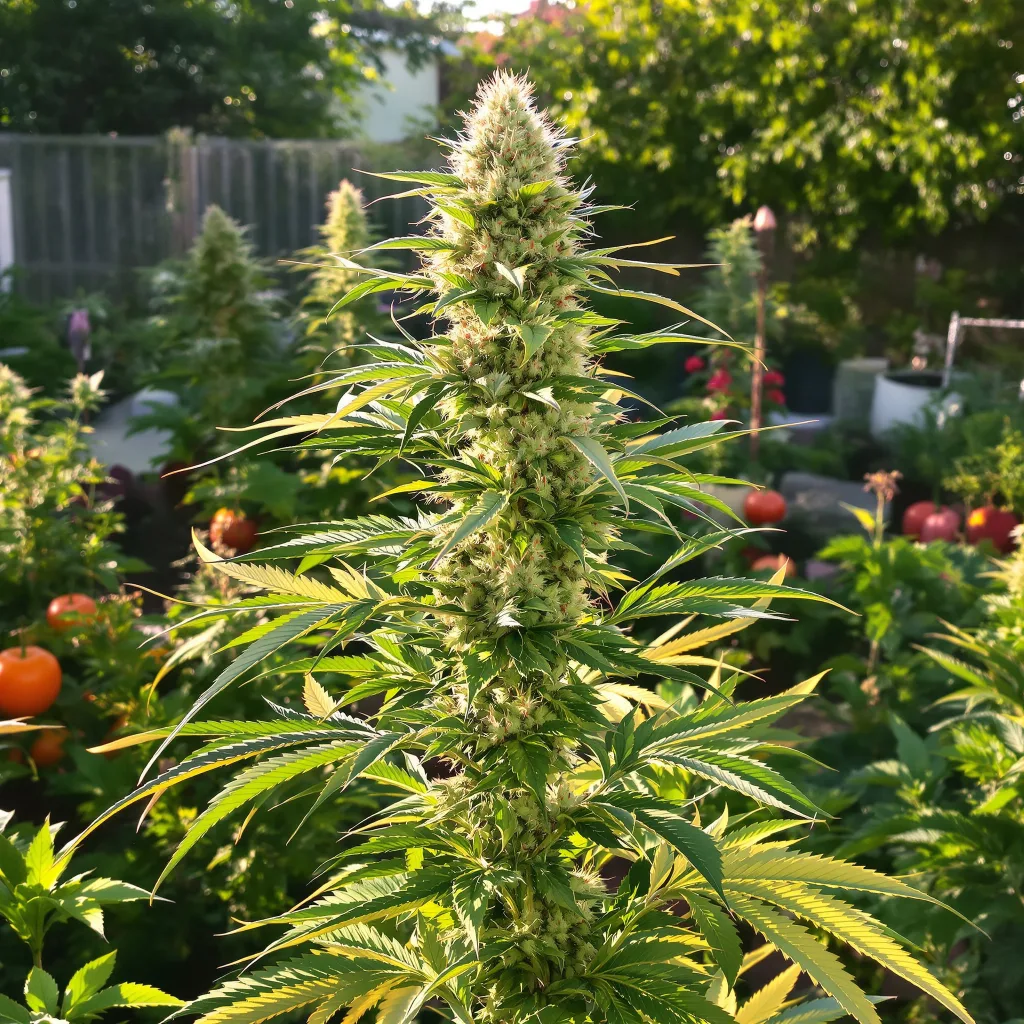 Chupacabra 58% indica / 42% sativa flower with visible trichomes