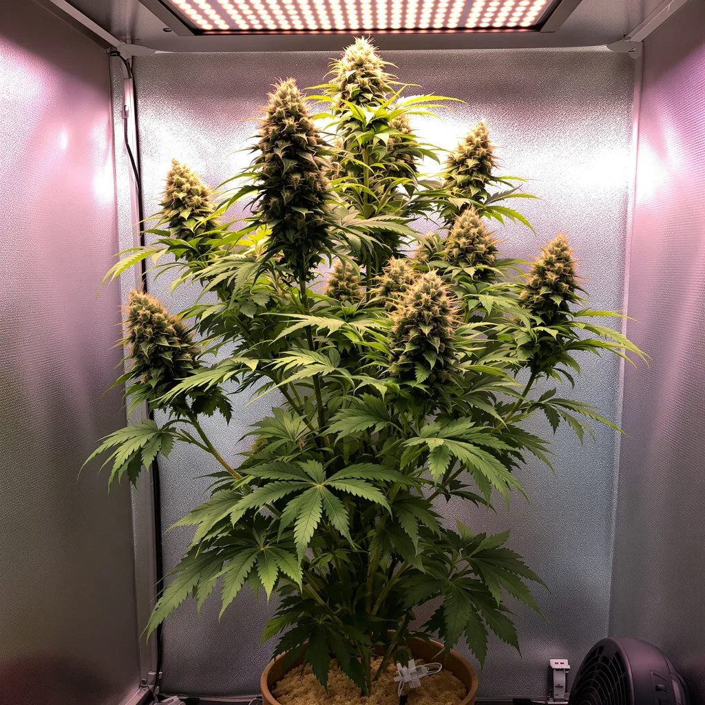Cinex 30% indica / 60% sativa flower with visible trichomes