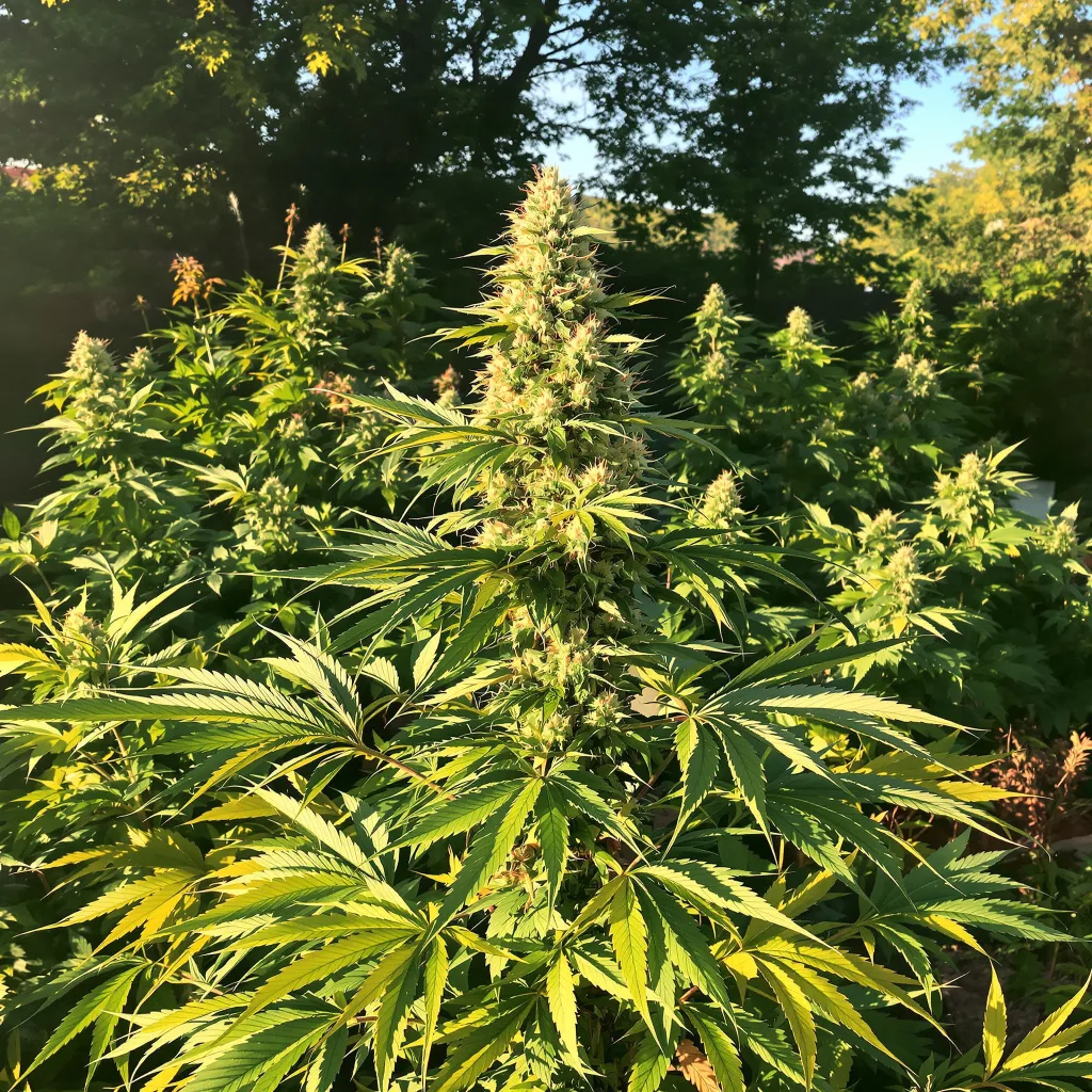 Cinex 30% indica / 60% sativa flower with visible trichomes
