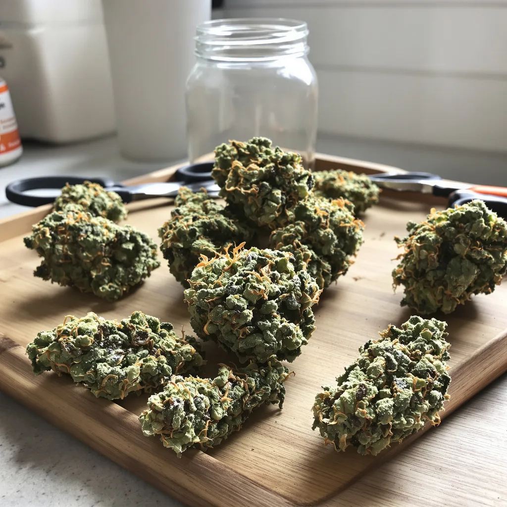 Citrix 43% indica / 57% sativa flower with visible trichomes