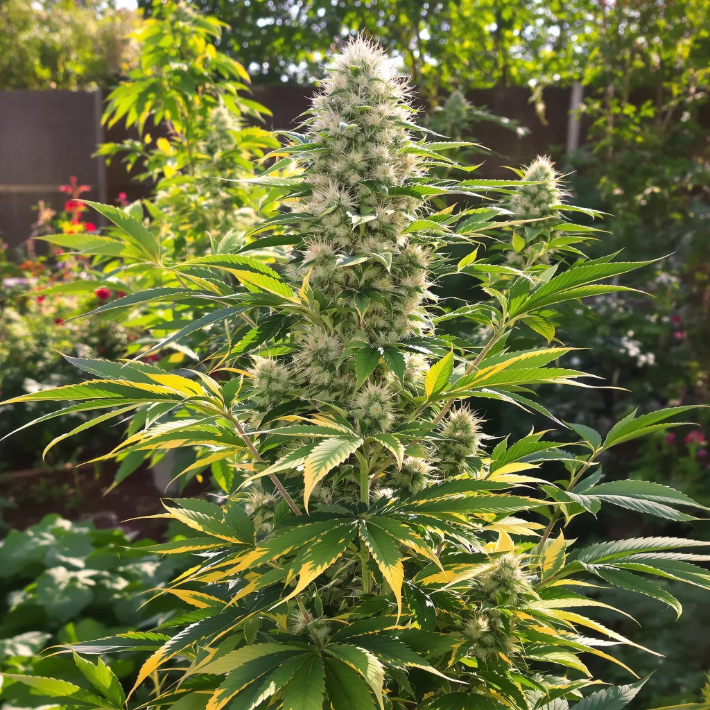 Citrix 43% indica / 57% sativa flower with visible trichomes