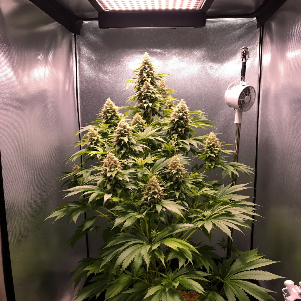 Coffee 12% indica / 88% sativa flower with visible trichomes