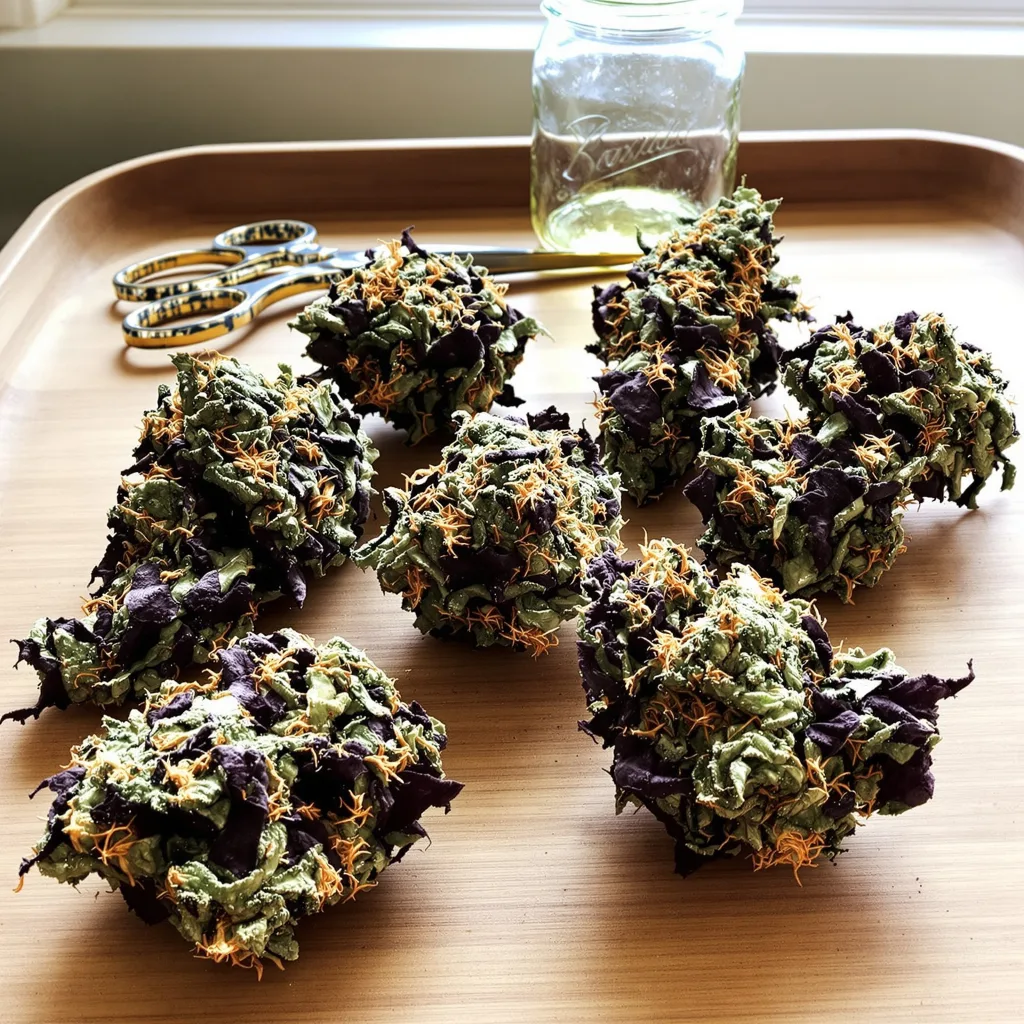 Colorado Bubba 87% indica / 13% sativa flower with visible trichomes