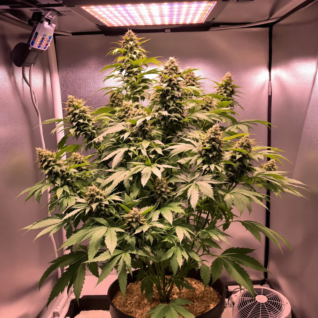 Colorado Bubba 87% indica / 13% sativa flower with visible trichomes