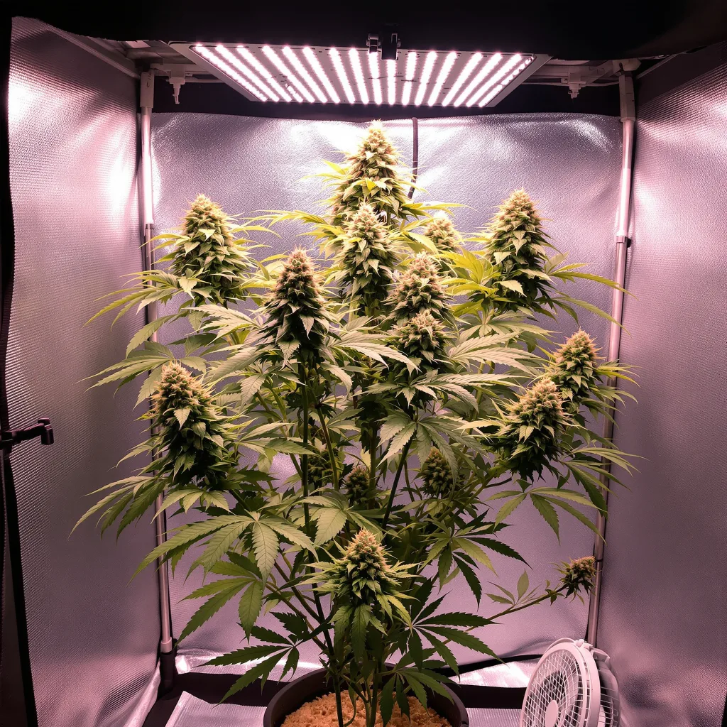 Cookie Wreck 40% indica / 60% sativa flower with visible trichomes