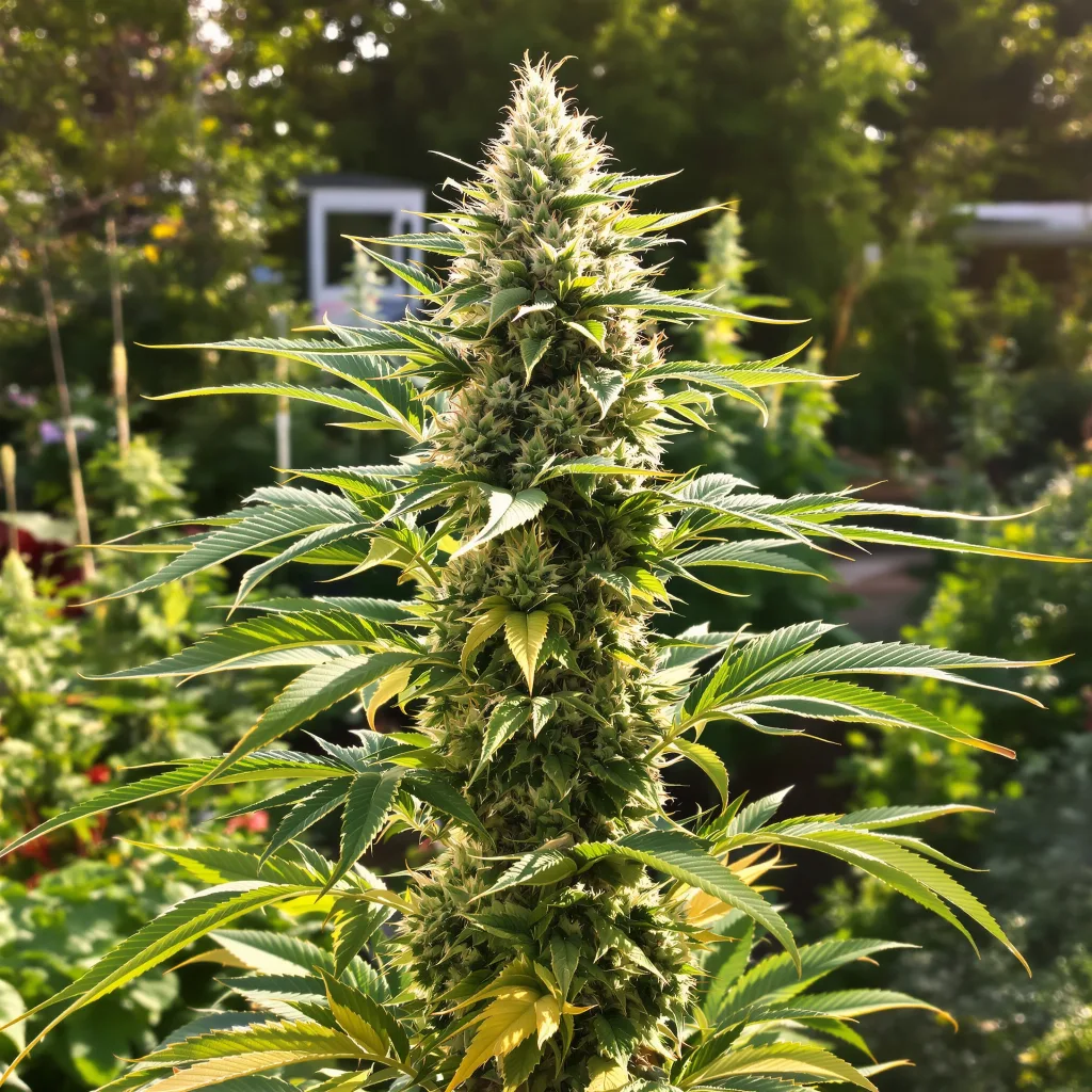 Cookie Wreck 40% indica / 60% sativa flower with visible trichomes