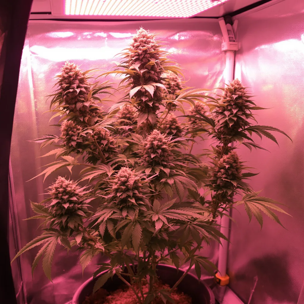 Copper Kush 44% indica / 56% sativa flower with visible trichomes