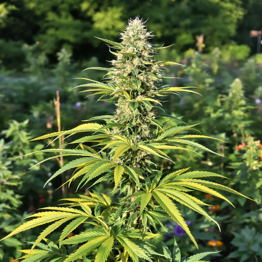 Copper Kush 44% indica / 56% sativa flower with visible trichomes