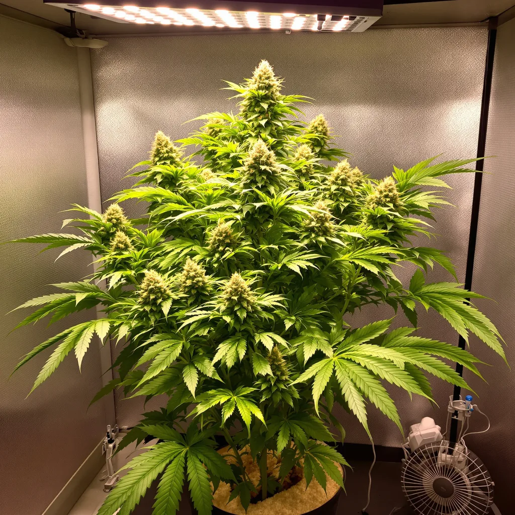 Cornbread 88% indica / 12% sativa flower with visible trichomes