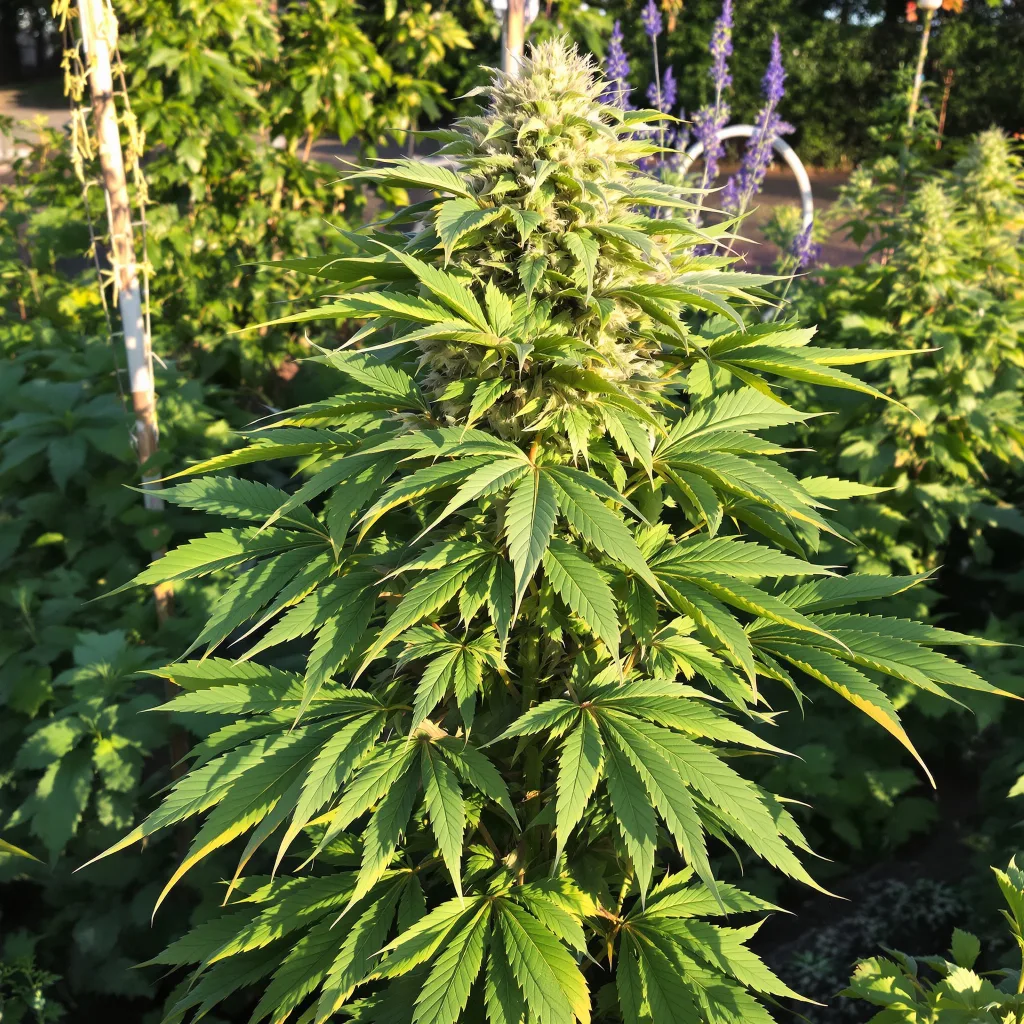 Cornbread 88% indica / 12% sativa flower with visible trichomes