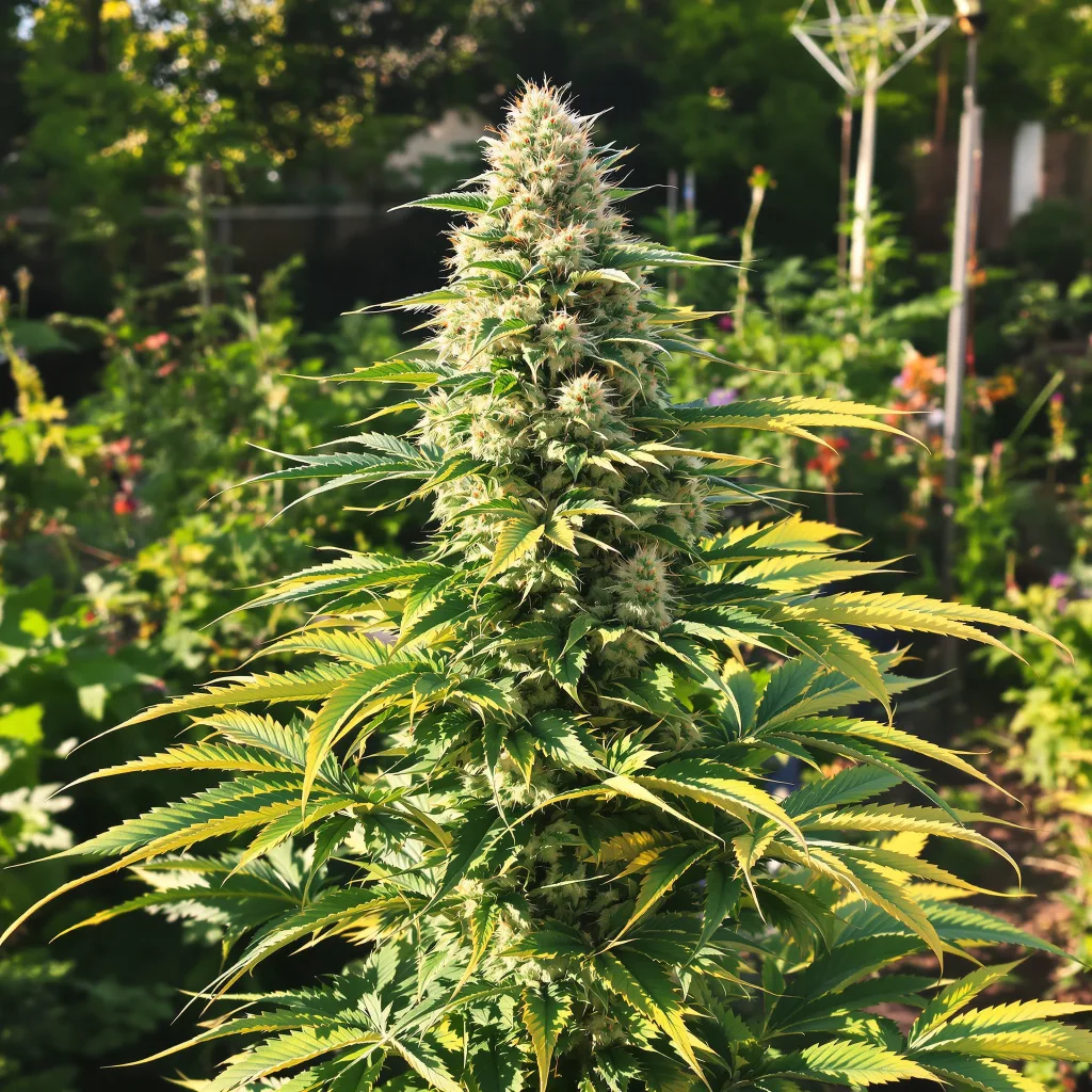 Couch Lock Mixpack 49% indica / 51% sativa flower with visible trichomes