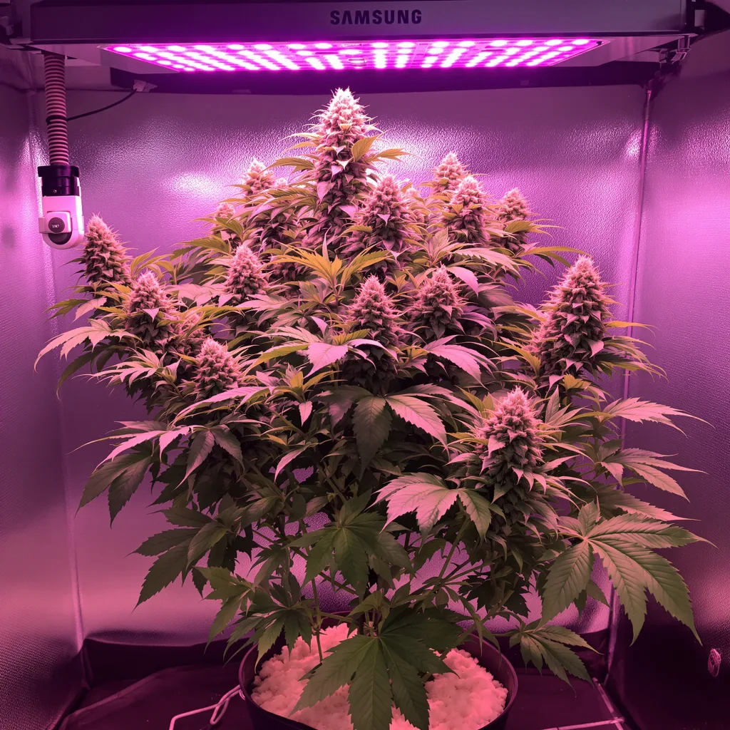 Critical Fast Bud 70% indica / 30% sativa flower with visible trichomes
