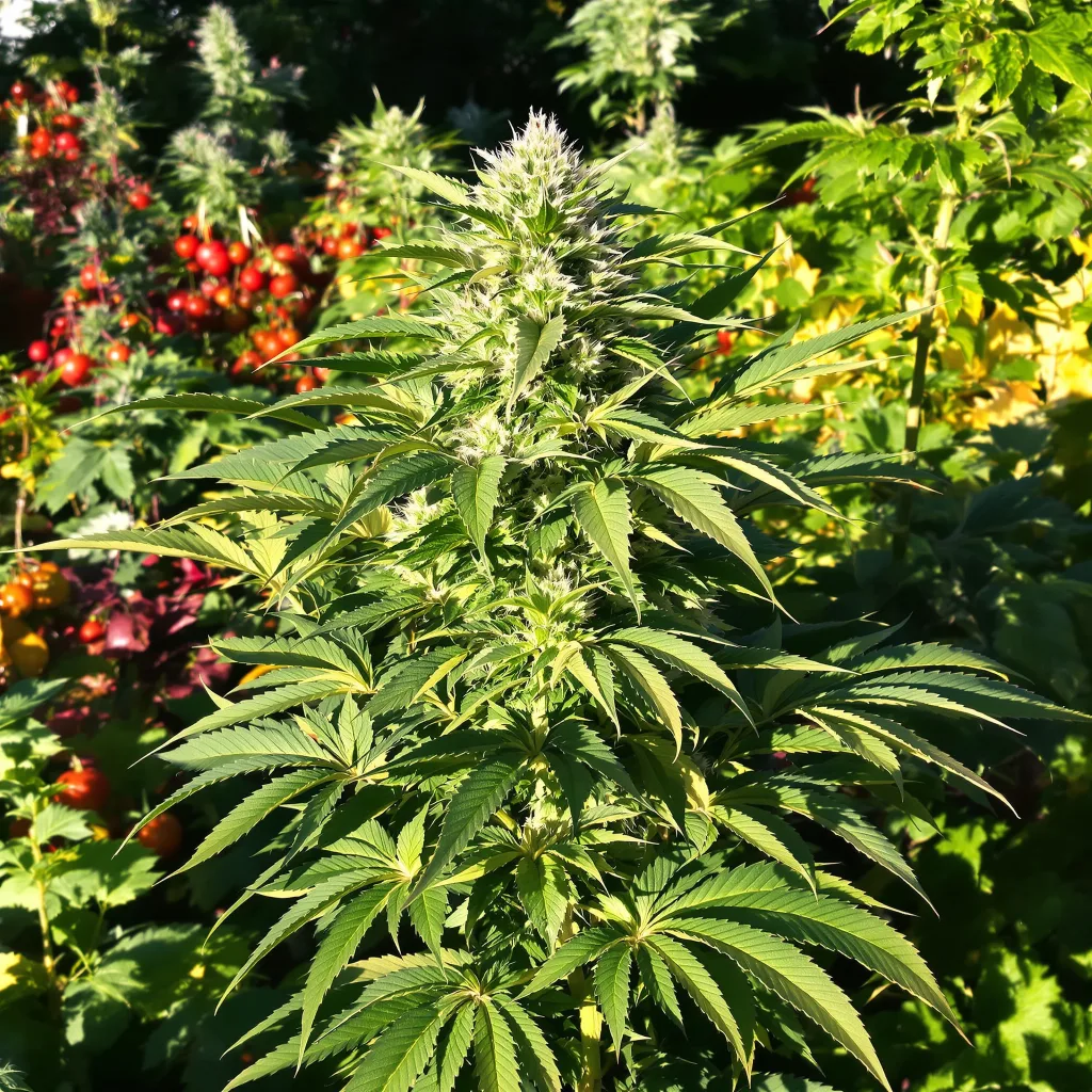 Critical Fast Bud 70% indica / 30% sativa flower with visible trichomes