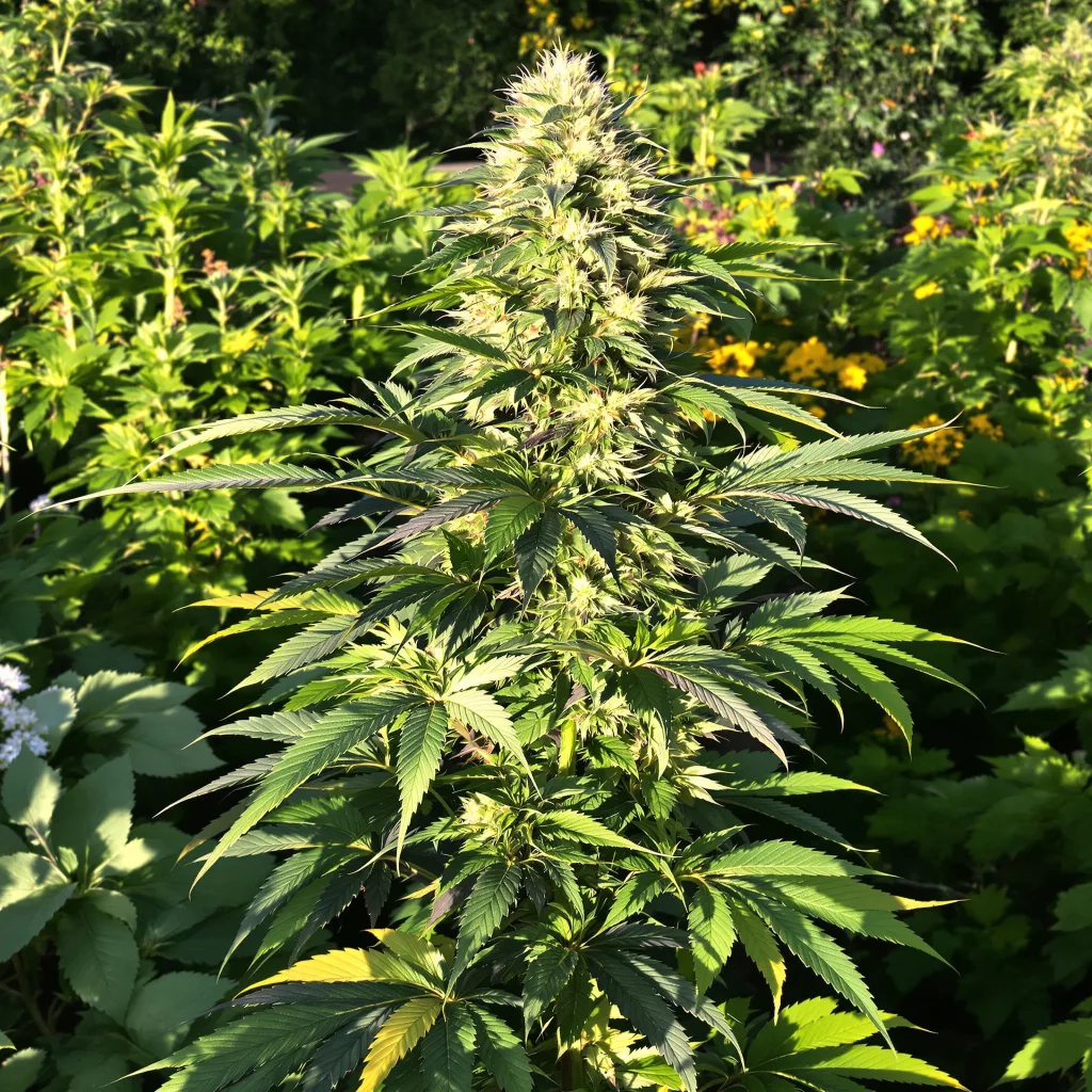Critical Glue 89% indica / 11% sativa flower with visible trichomes