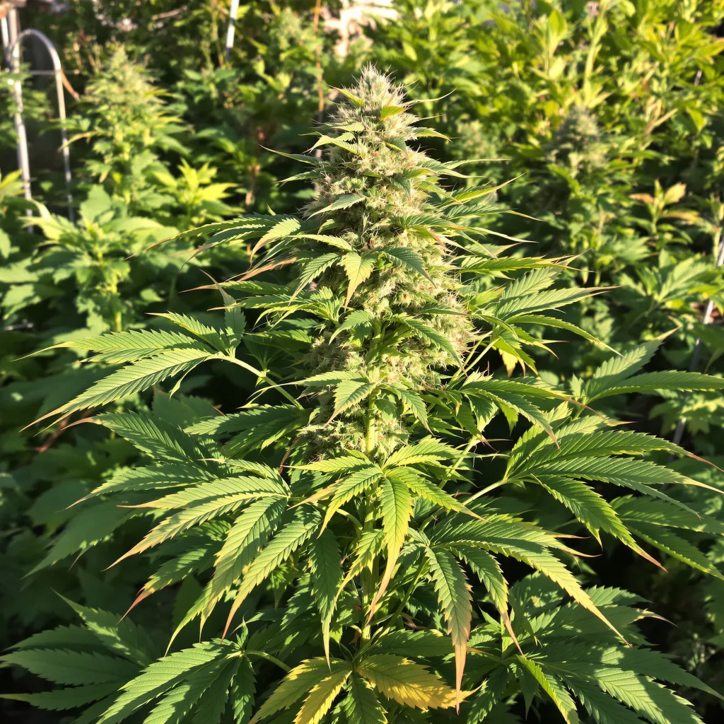 Critical Kush 87% indica / 13% sativa flower with visible trichomes