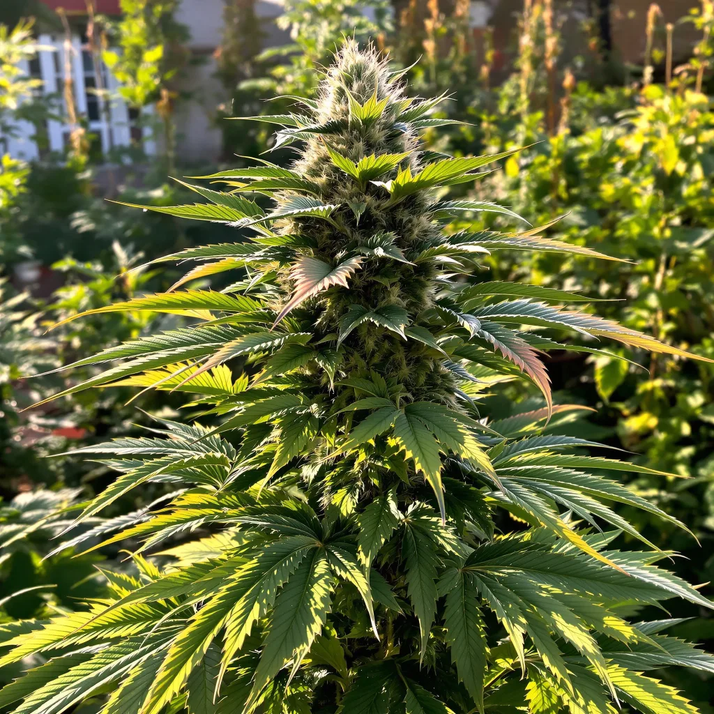 Crouching Tiger Hidden Alien 82% indica / 18% sativa flower with visible trichomes