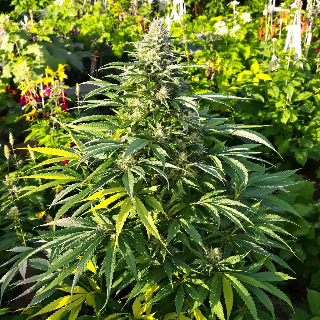 Crown OG 70% indica / 30% sativa flower with visible trichomes