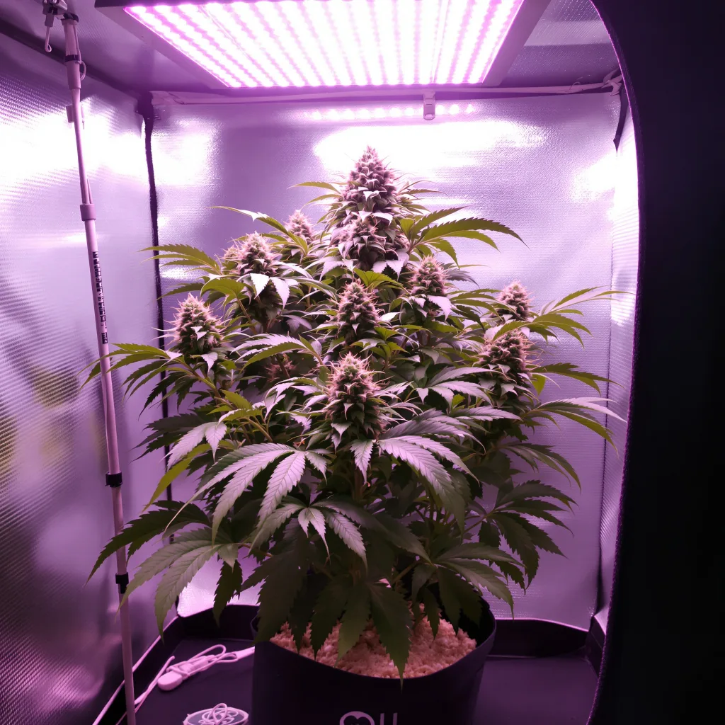 Crown Royale 83% indica / 17% sativa flower with visible trichomes