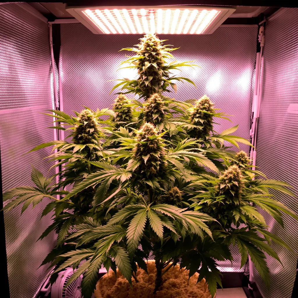 Dairy Queen 82% indica / 18% sativa flower with visible trichomes