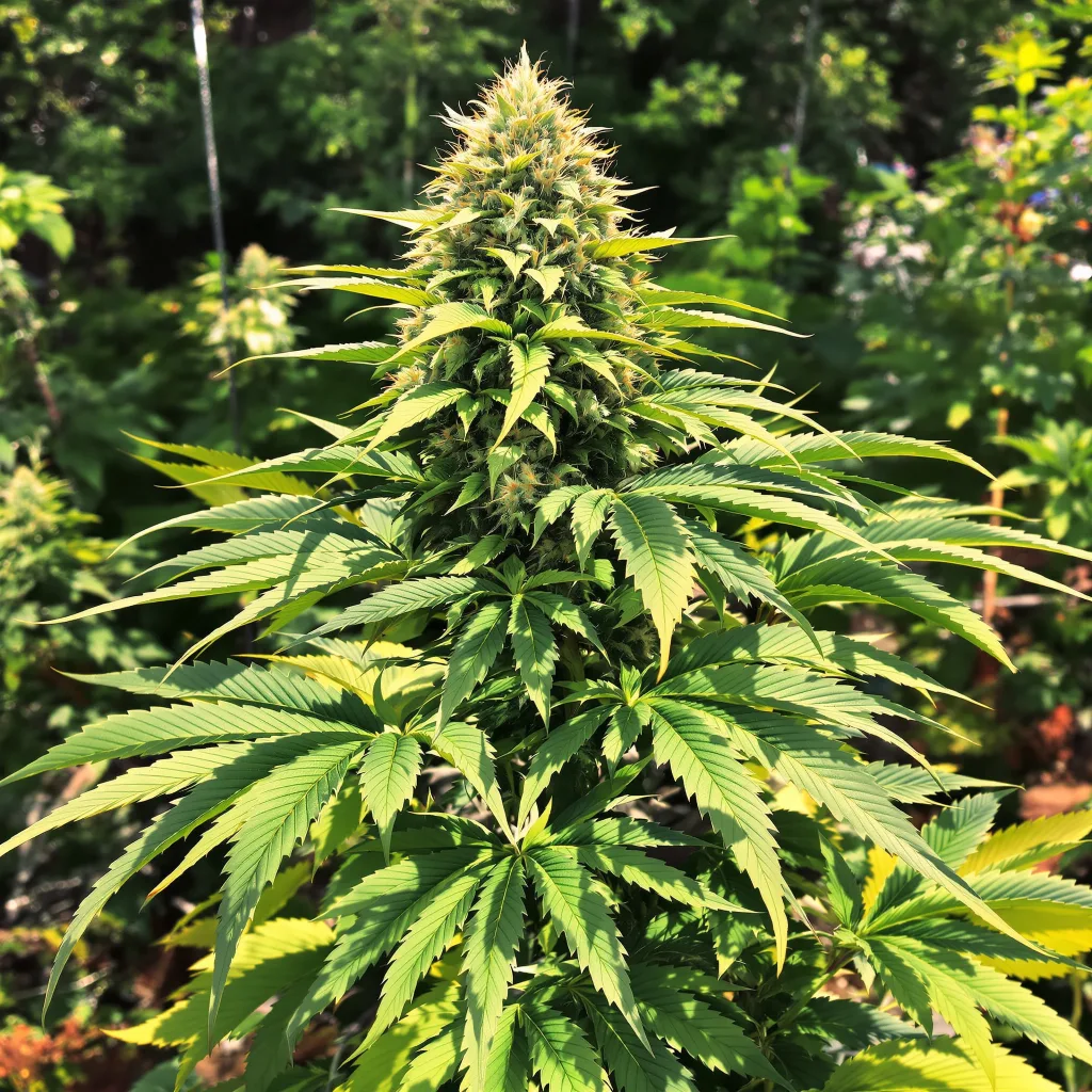 Dairy Queen 82% indica / 18% sativa flower with visible trichomes