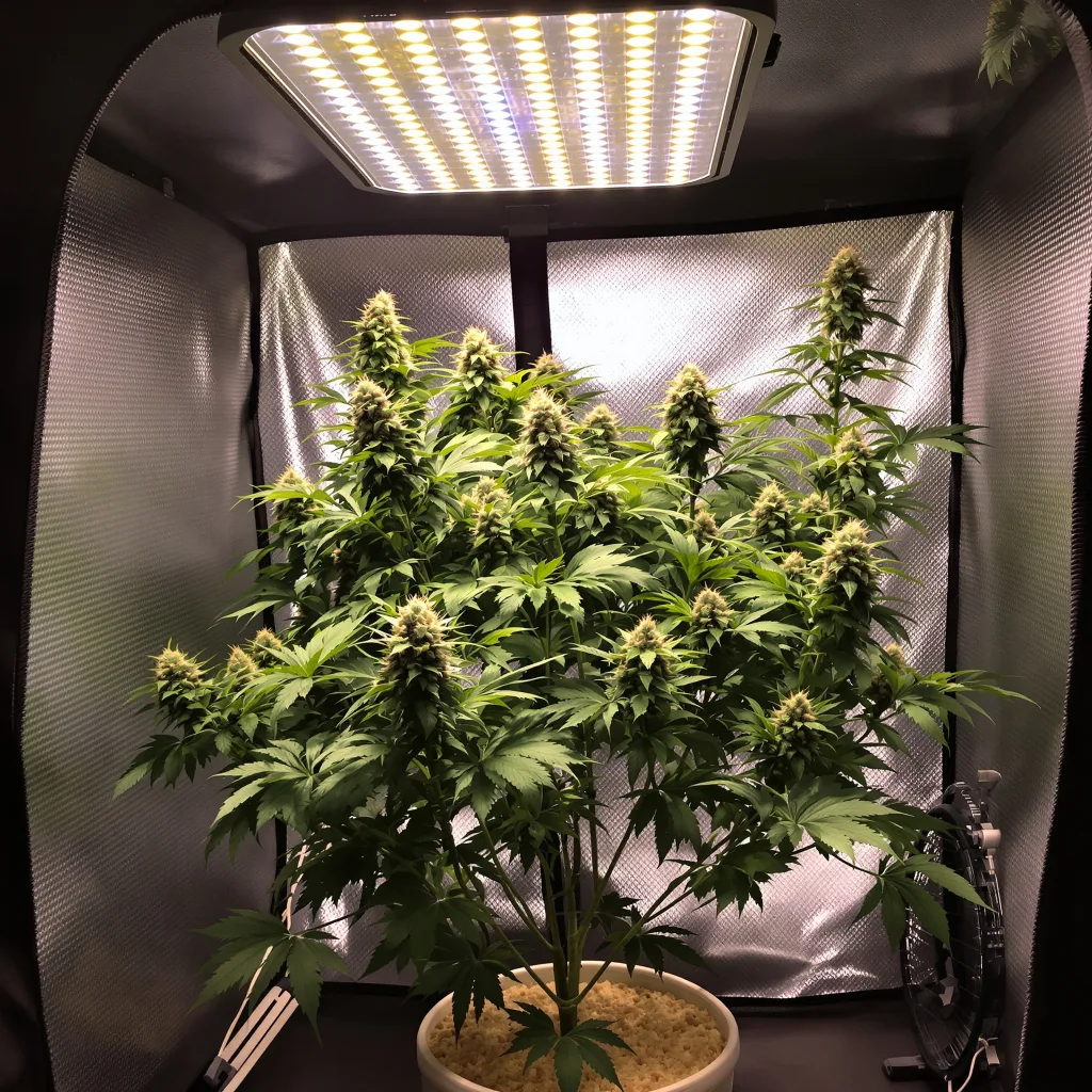 Dairy Queen 82% indica / 18% sativa flower with visible trichomes