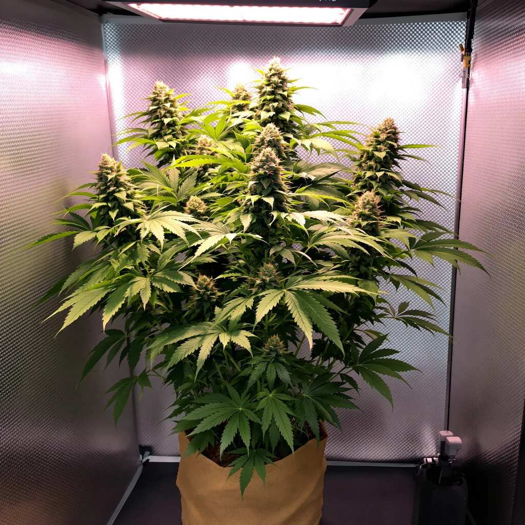 Dancehall CBD 46% indica / 54% sativa flower with visible trichomes