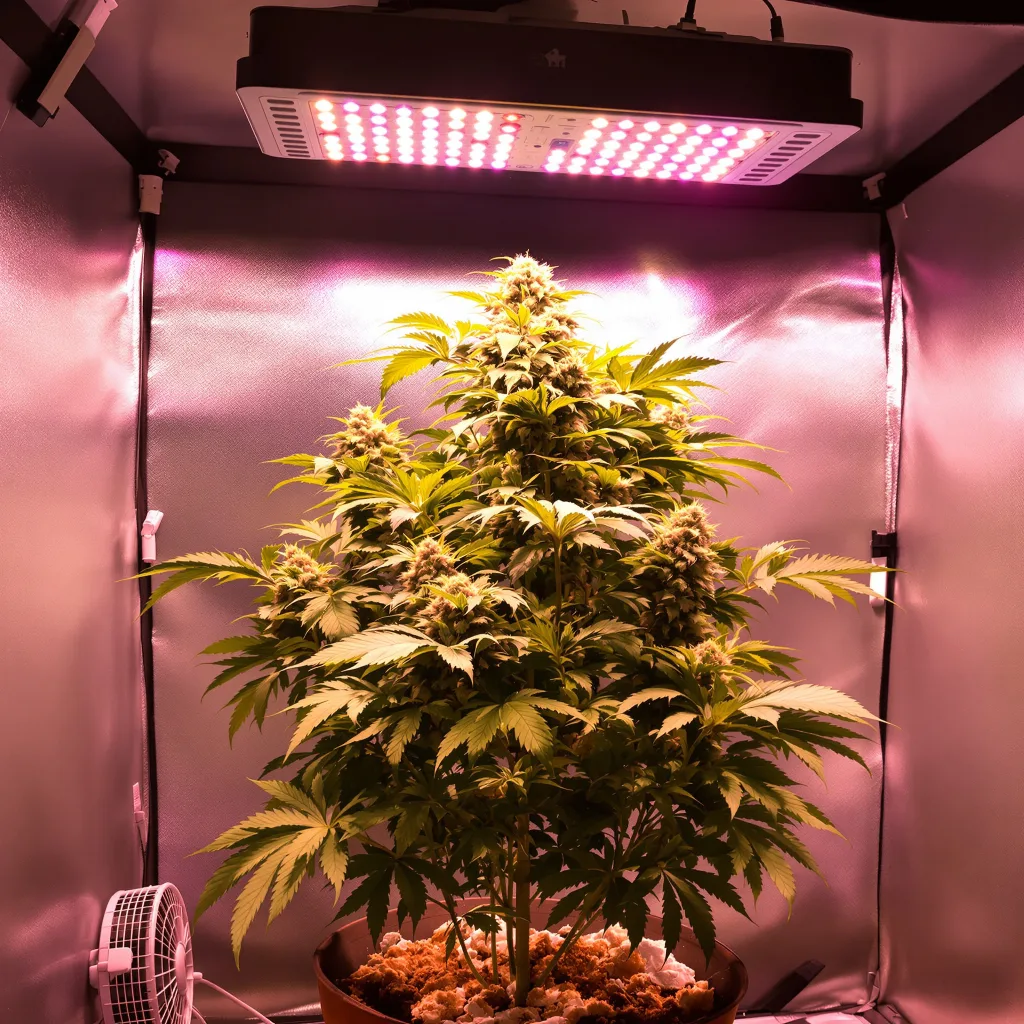 Dank Schrader 82% indica / 18% sativa flower with visible trichomes