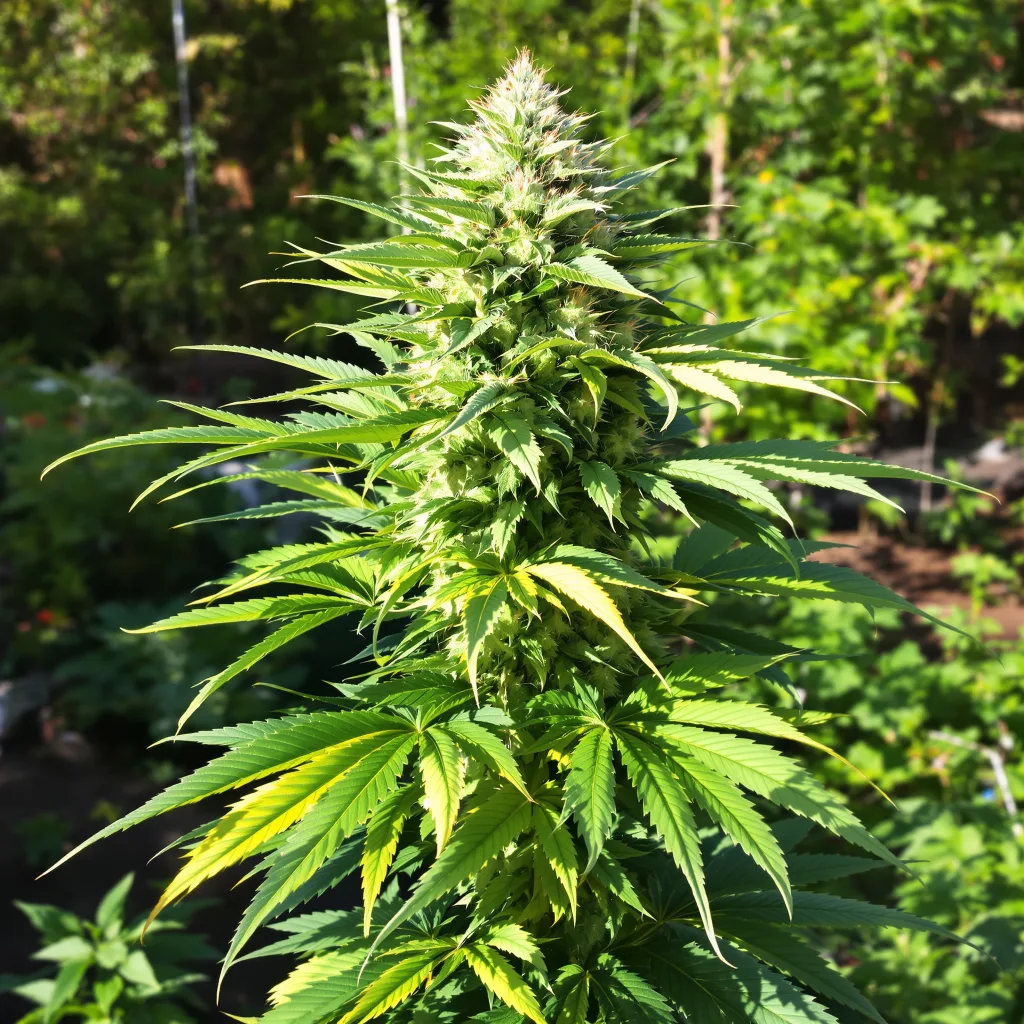 Darth Vader 68% indica / 32% sativa flower with visible trichomes