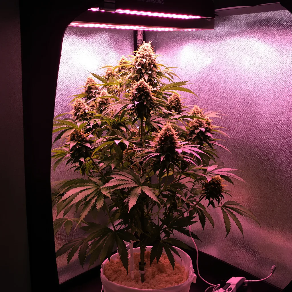 Deadwood 72% indica / 28% sativa flower with visible trichomes