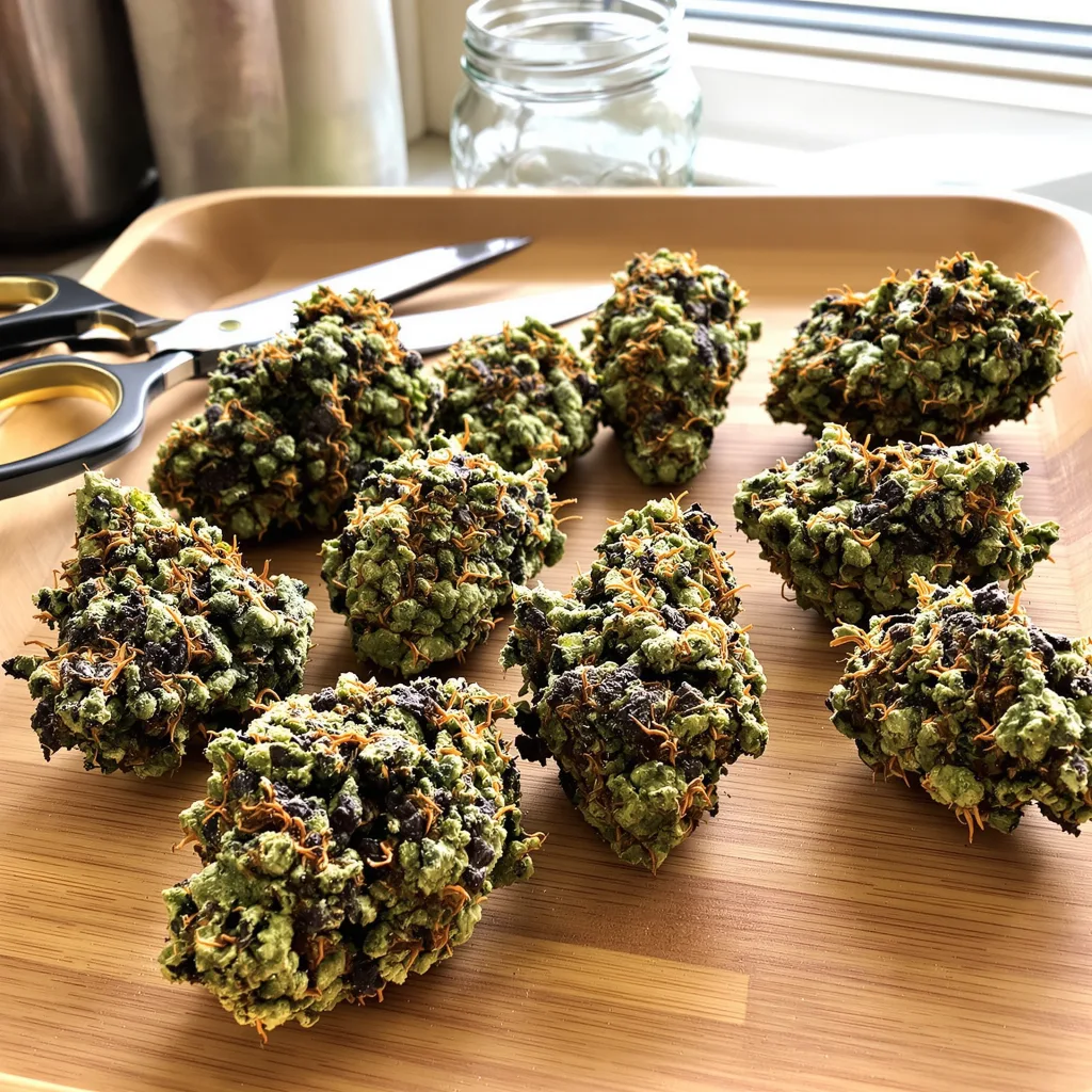 Deadwood 72% indica / 28% sativa flower with visible trichomes