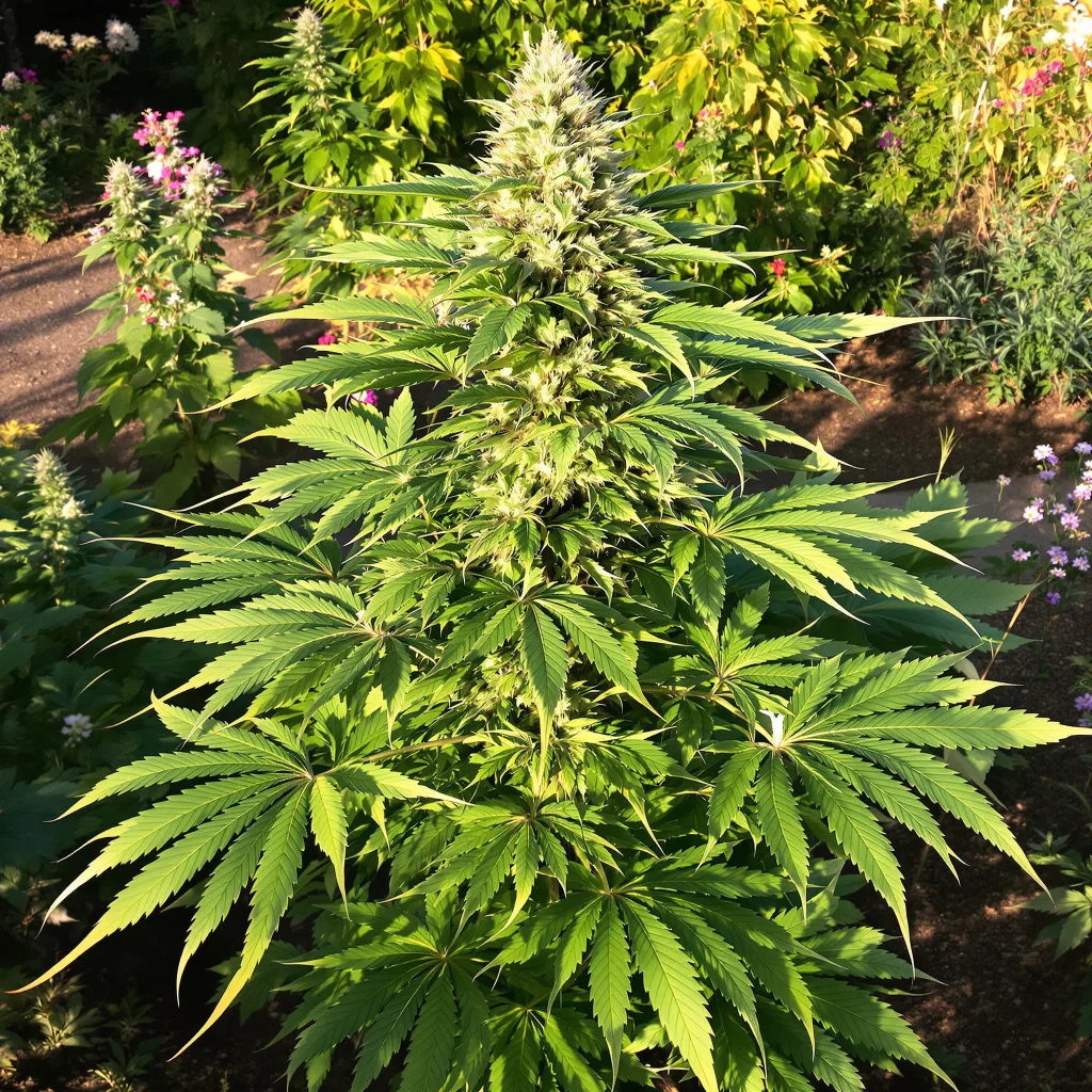 Death Bubba 70% indica / 30% sativa flower with visible trichomes