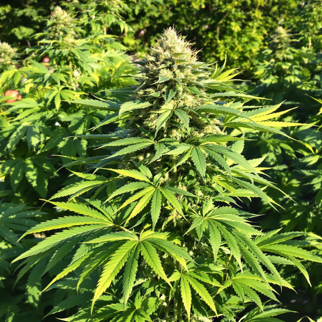Death Bubba 70% indica / 30% sativa flower with visible trichomes