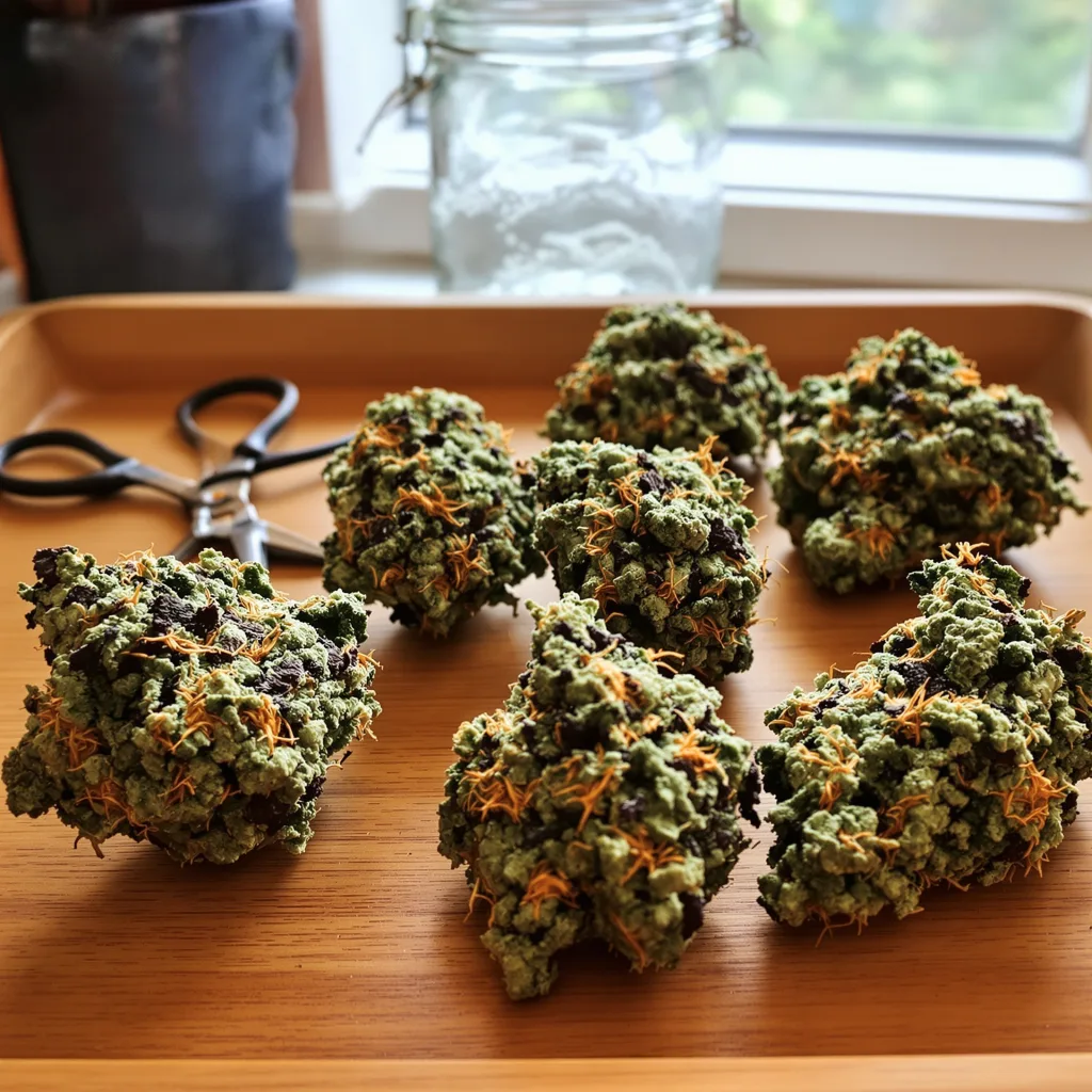 Deep Chunk 89% indica / 11% sativa flower with visible trichomes