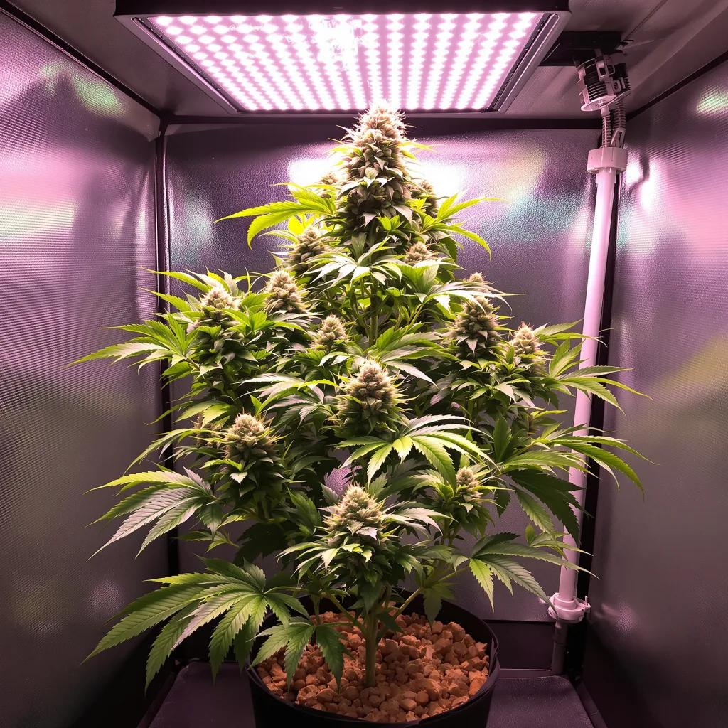Deep Chunk 89% indica / 11% sativa flower with visible trichomes