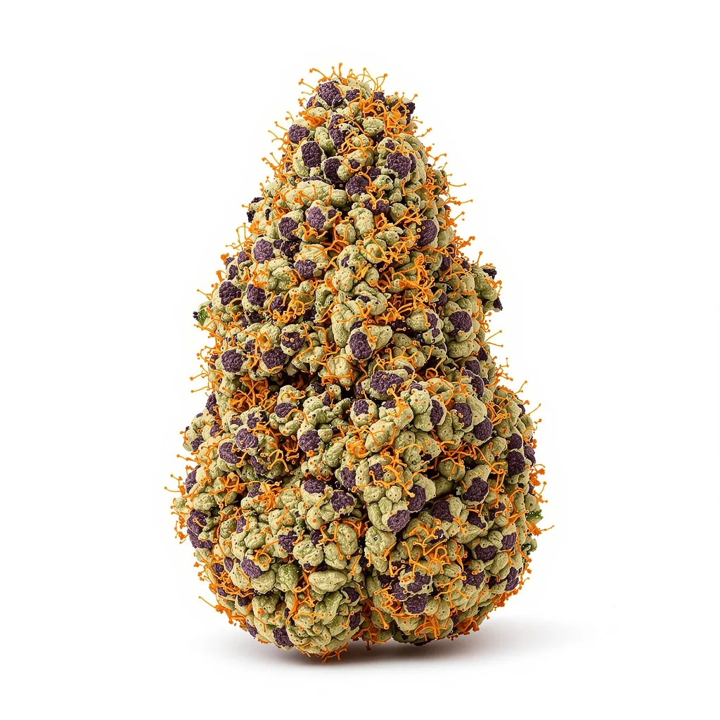 Deep Purple cannabis plant in flowering stage — 60-100 cm autoflower