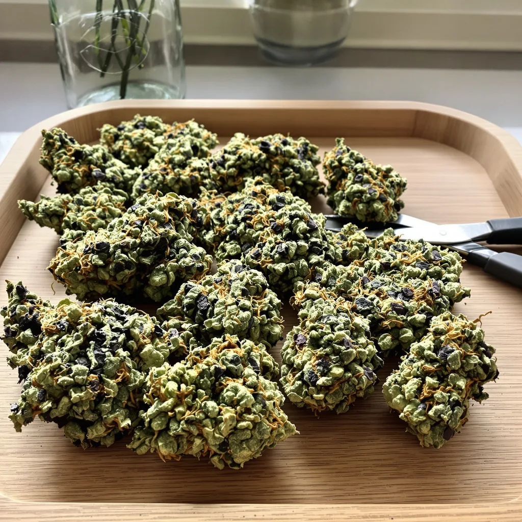 Denver Maple 81% indica / 19% sativa flower with visible trichomes