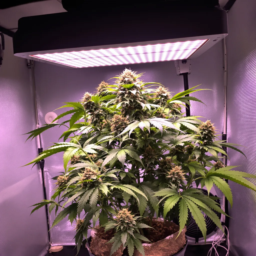 Denver Maple 81% indica / 19% sativa flower with visible trichomes