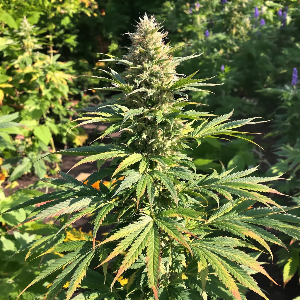 Denver Maple 81% indica / 19% sativa flower with visible trichomes