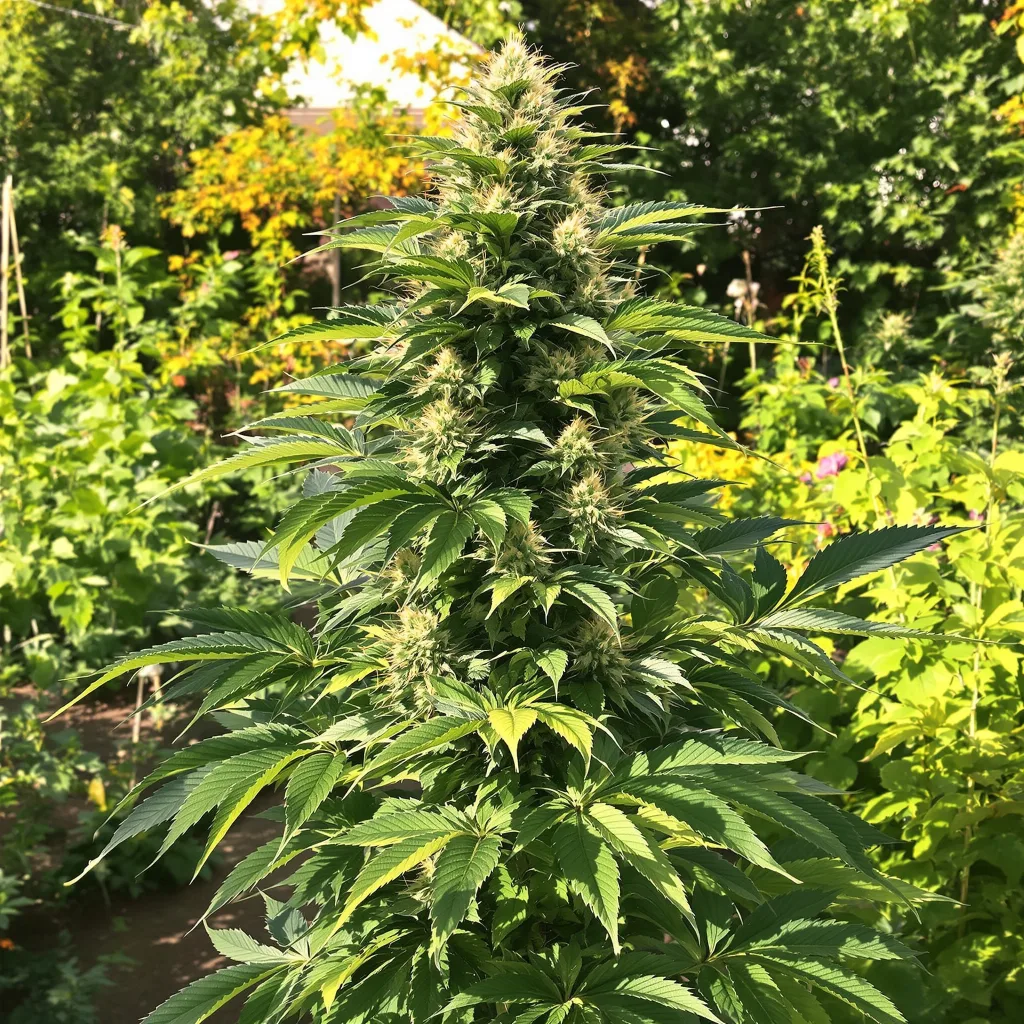 Diablo 40% indica / 50% sativa flower with visible trichomes