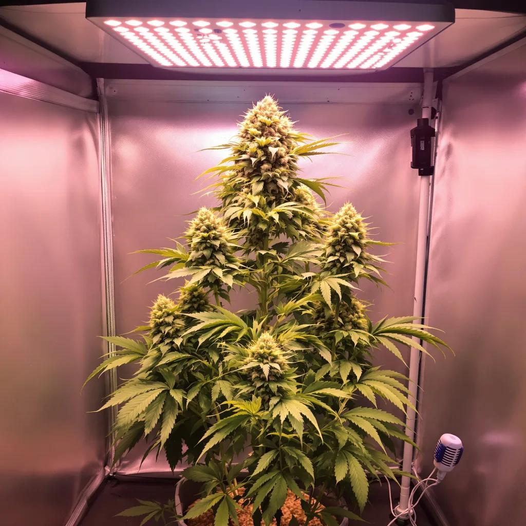 Digweed 39% indica / 61% sativa flower with visible trichomes