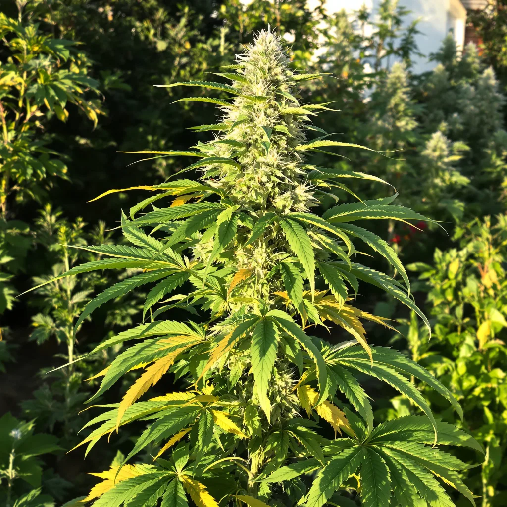 Divine CBD 43% indica / 57% sativa flower with visible trichomes