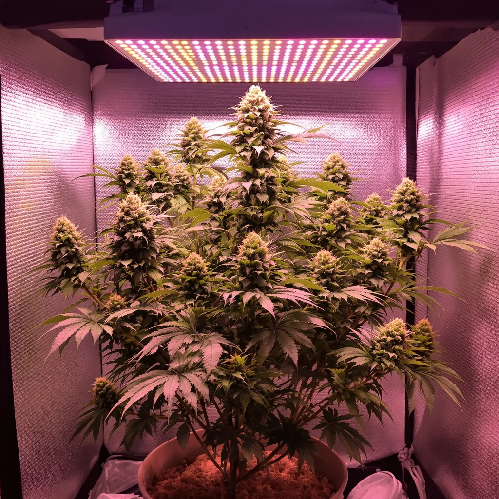 Donna OG 50% indica / 50% sativa flower with visible trichomes