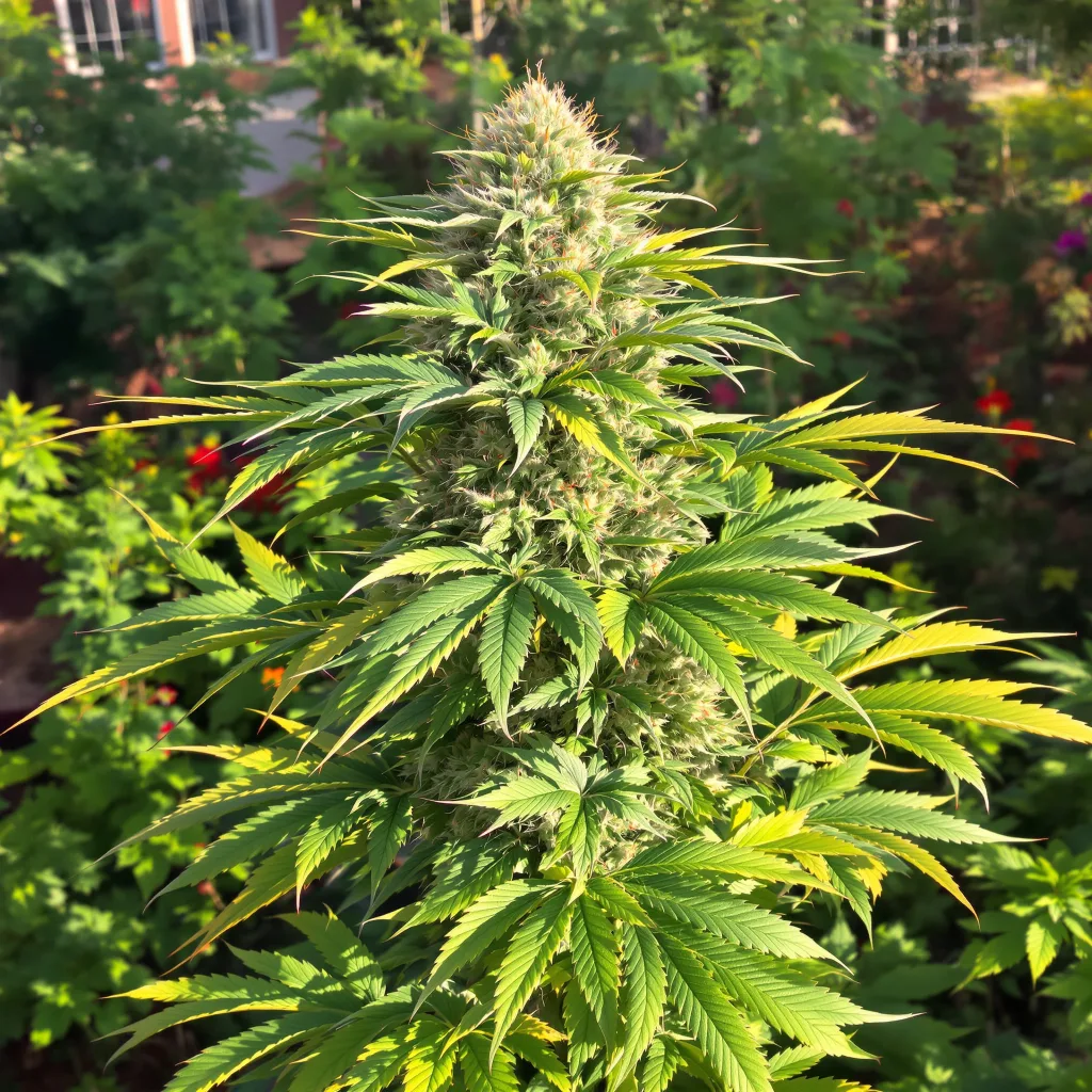 Dorit 83% indica / 17% sativa flower with visible trichomes
