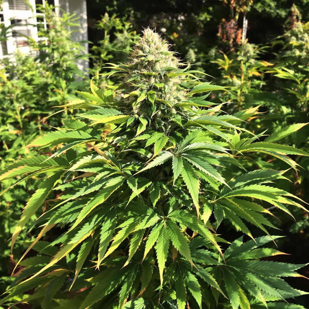 Dream Queen 76% indica / 24% sativa flower with visible trichomes