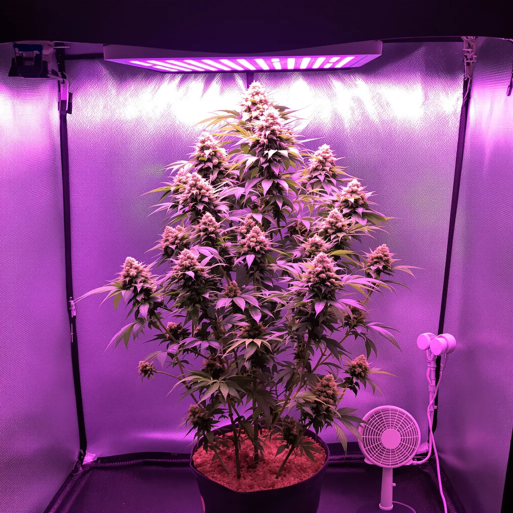 Dutchberry 40% indica / 60% sativa flower with visible trichomes