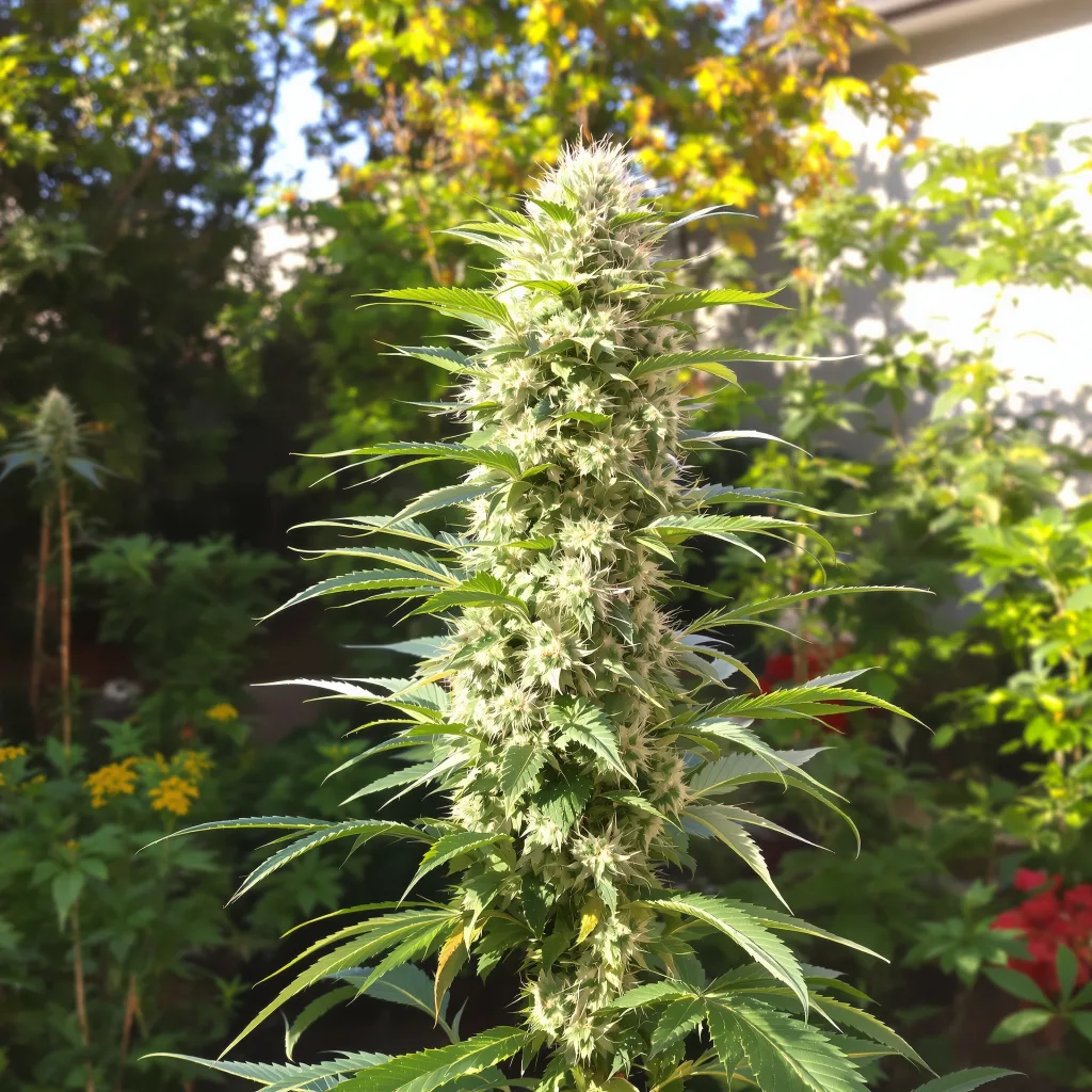 Dutchberry 40% indica / 60% sativa flower with visible trichomes