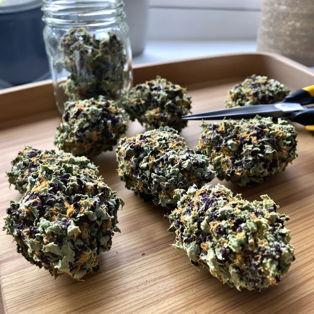 Endless Sky 88% indica / 12% sativa flower with visible trichomes