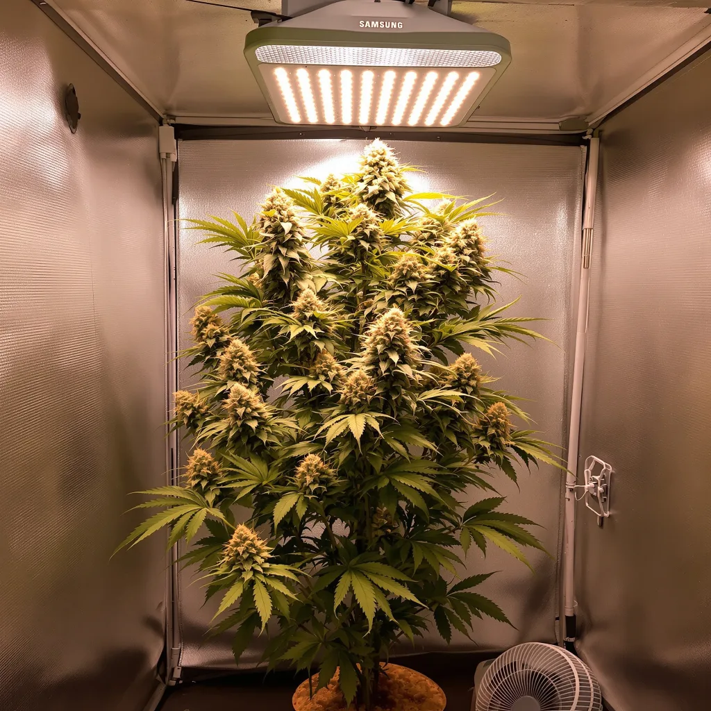Envy 44% indica / 56% sativa flower with visible trichomes