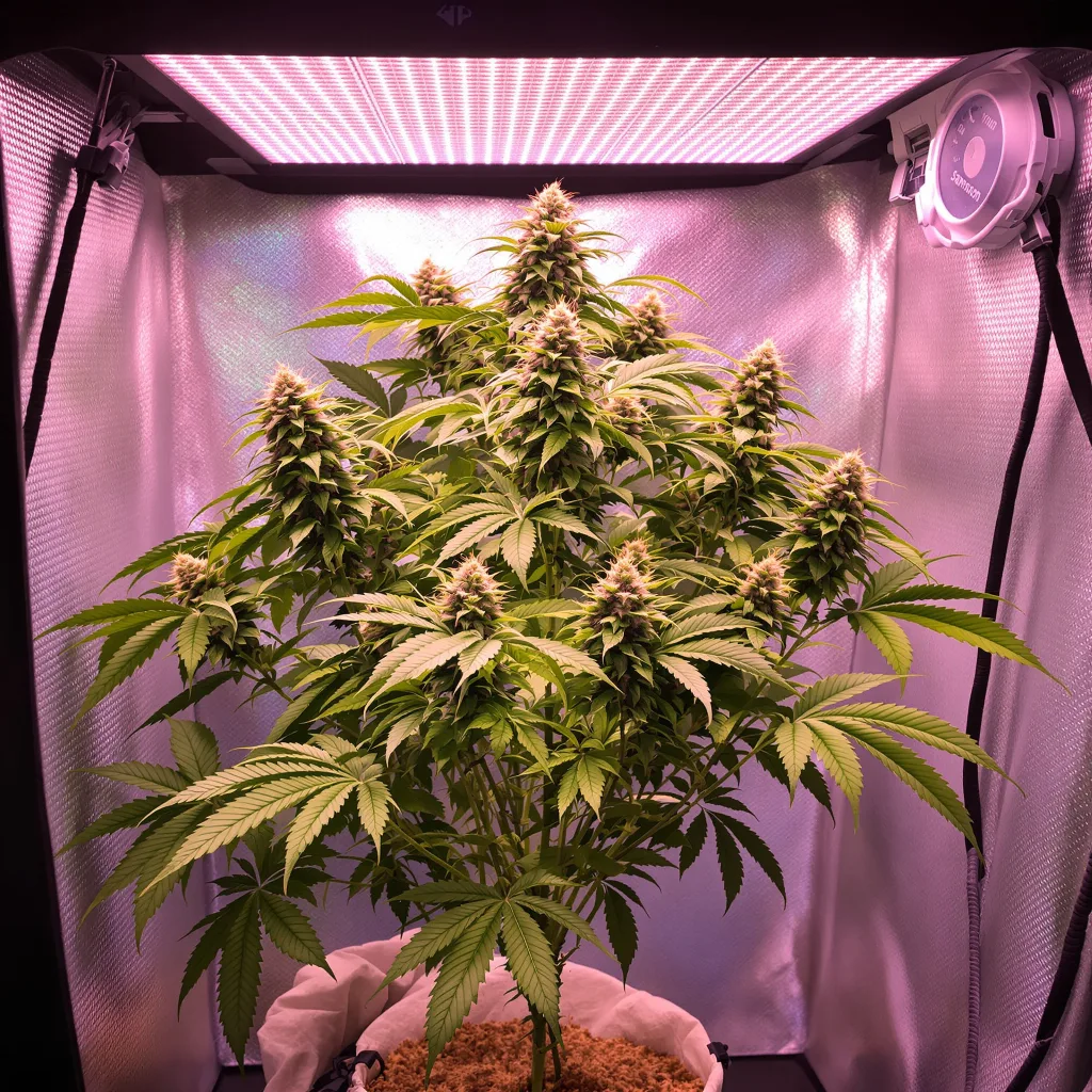 Eran Almog 85% indica / 15% sativa flower with visible trichomes