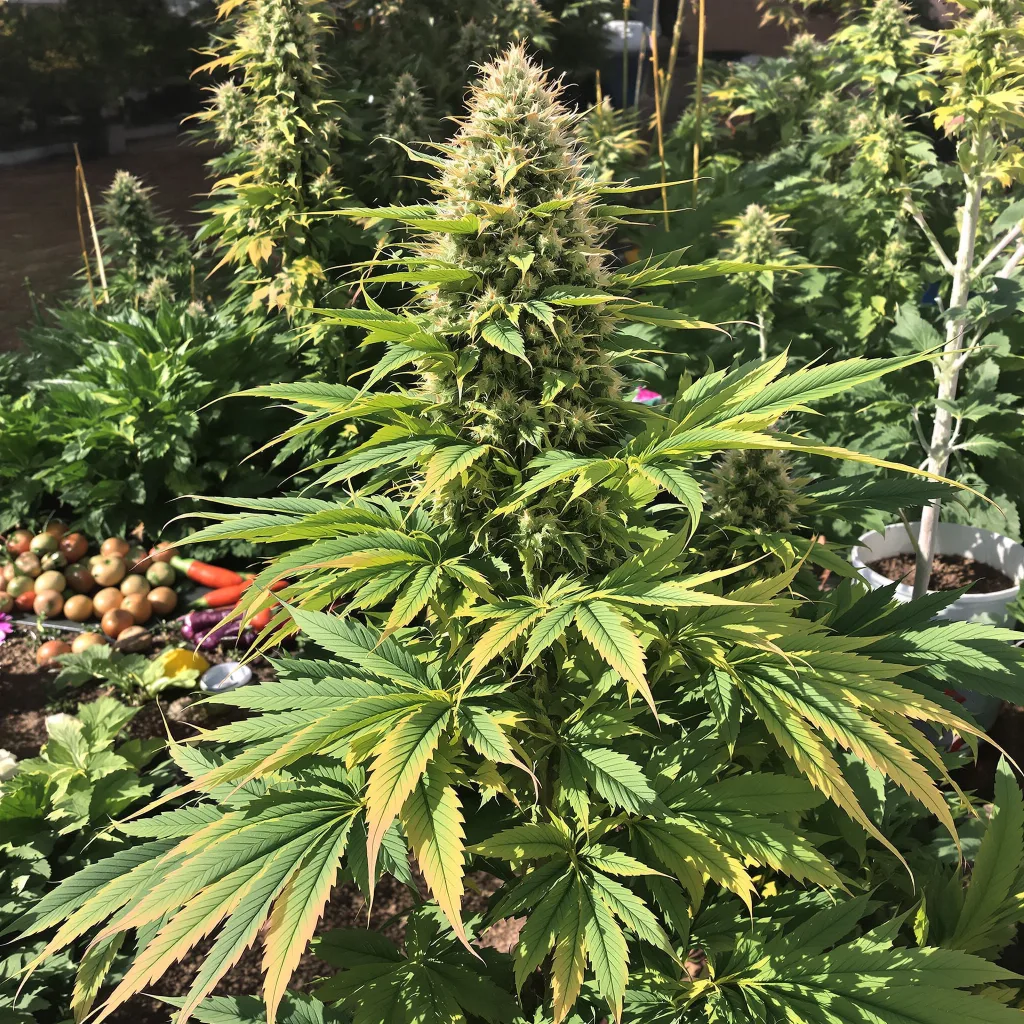 Eran Almog 85% indica / 15% sativa flower with visible trichomes